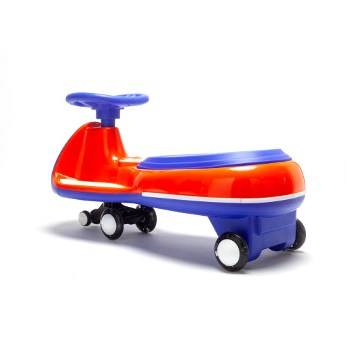 12V Battery Electric Twist Car For Kids - Dual Drive Separated Motors, One-Key Start & Bluetooth Central Control, Early Education Function English Stories Dynamic Children's Songs, LED Controllable