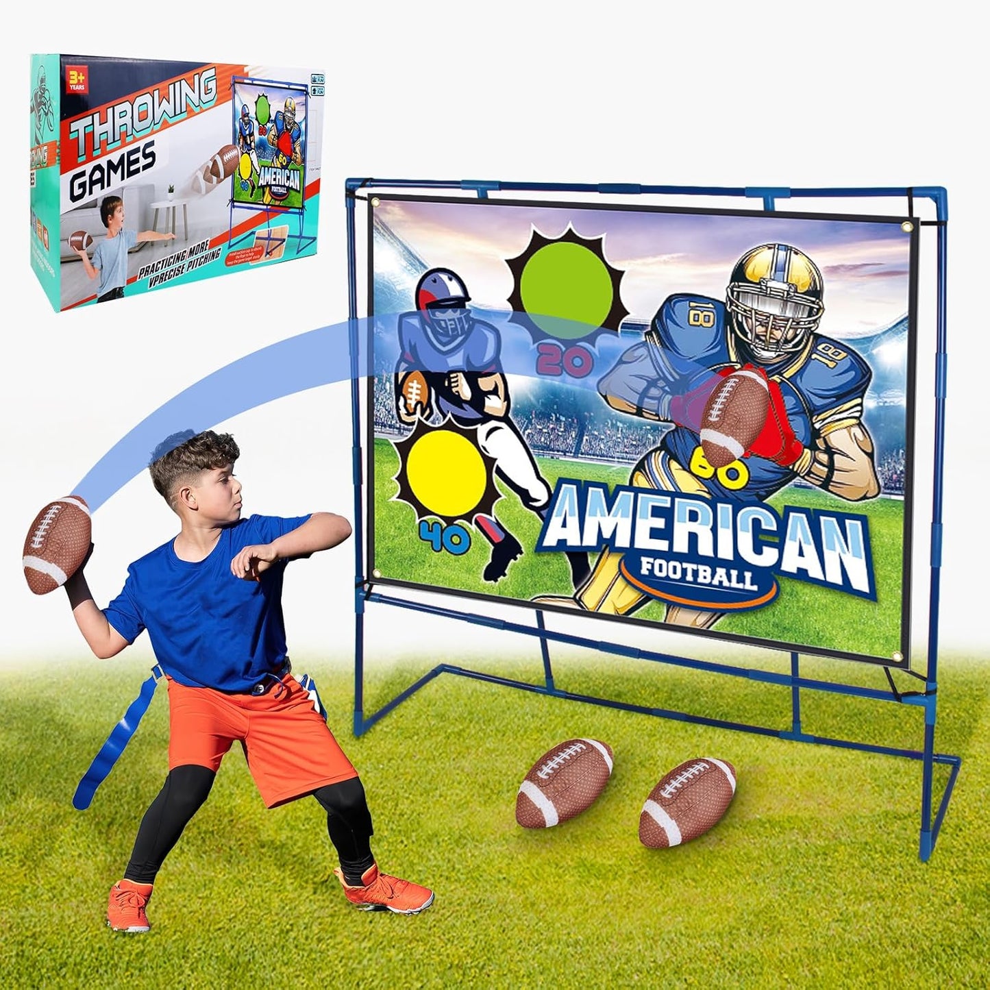 Rugby Football Cloth Belt Rack Throwing Game