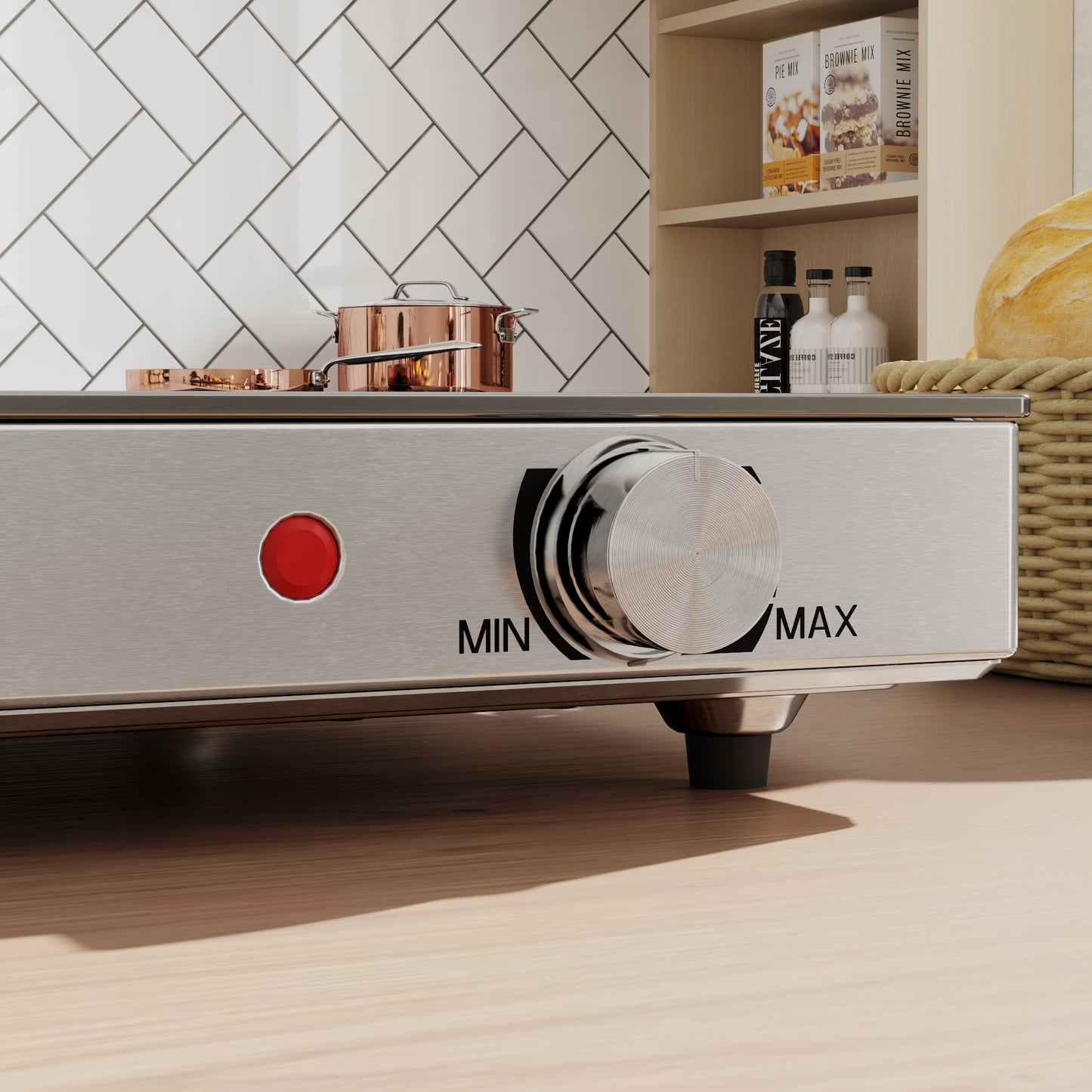 Food Warmer with Adjustable Temperature, Electric Warming Tray with Cool-Touch Handles for Parties, Buffets, Black