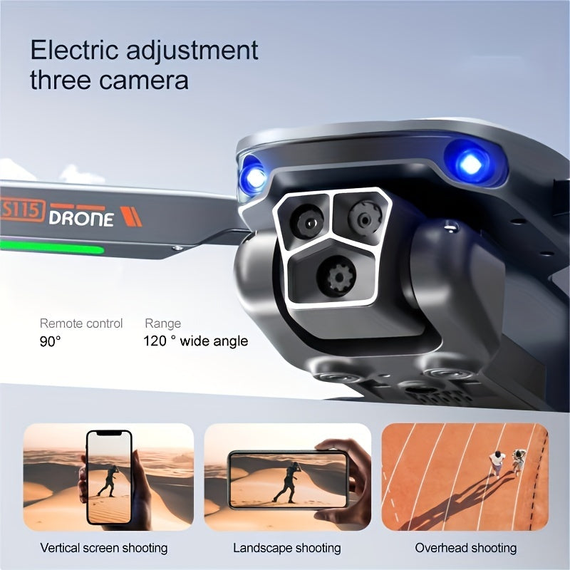 Rc Drones With Camera For Adults Obstacle Avoidance Mini Drone With Altitude Hold Mode, Optical flow Positioning Brushless Motor FPV Drone Rc Quadcopter Fpv Drone For Kids 8-12 Remote Control Toys Cool