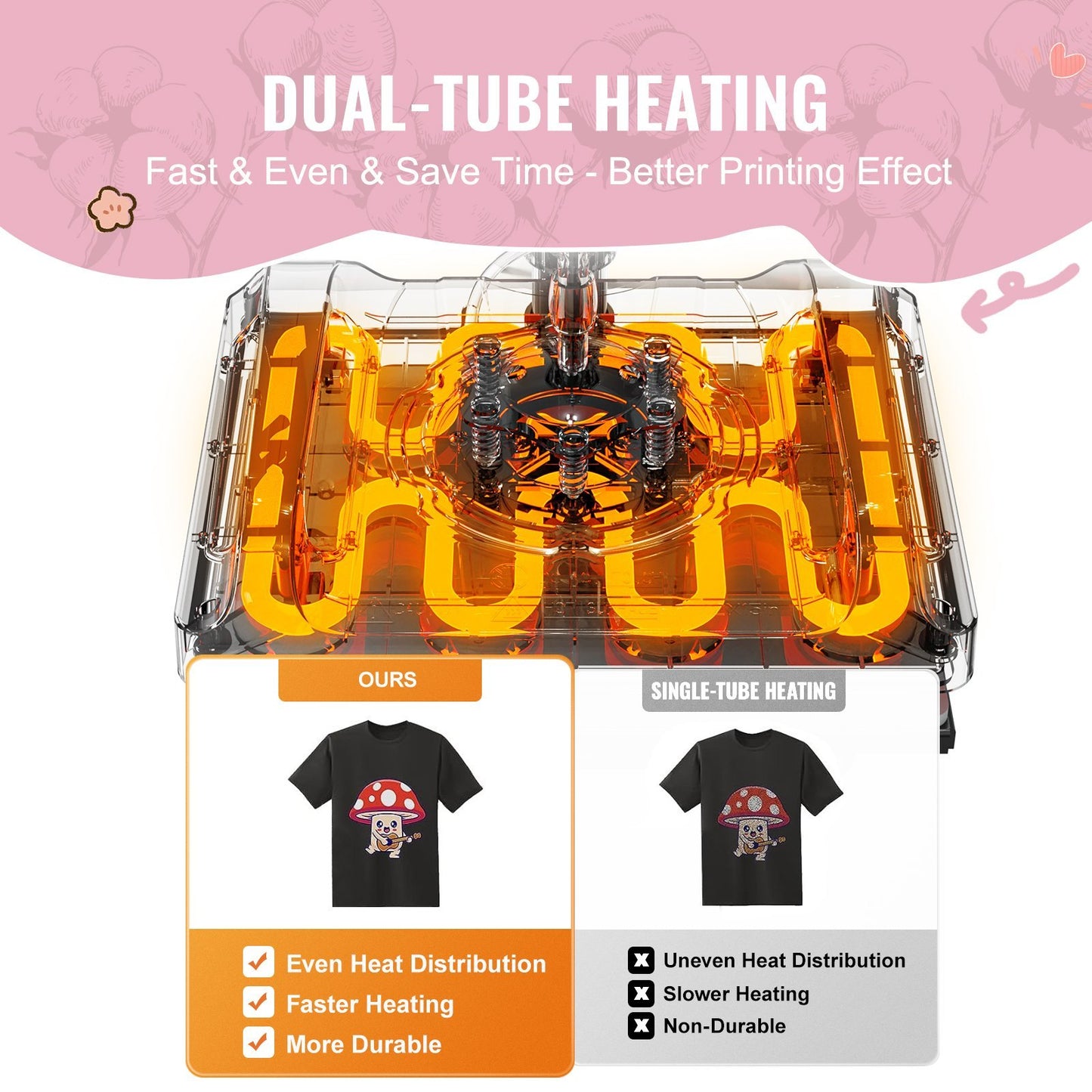 8 In 1 Heat Press Machine 15x15 In 30oz Tumbler Press T-Shirts Black
