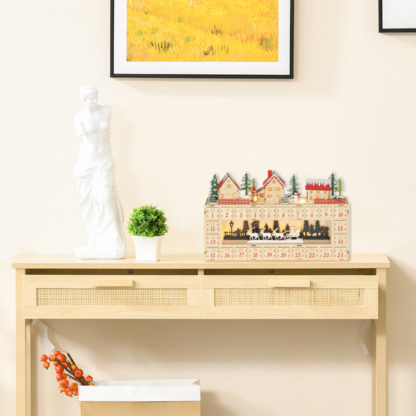 Christmas Advent Calendar Village Wooden House Type