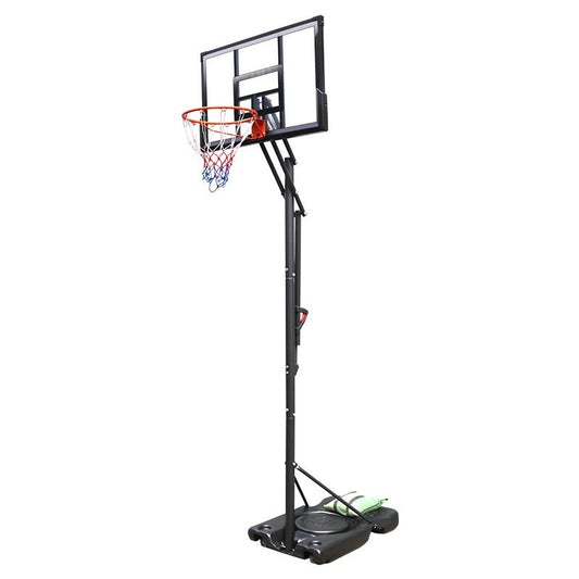 TotheCORE Basketball Stand 7.55-10.00 Ft Adjustable Portable Basketball Hoop & Goal PC Backplate, Large Base & Wheels