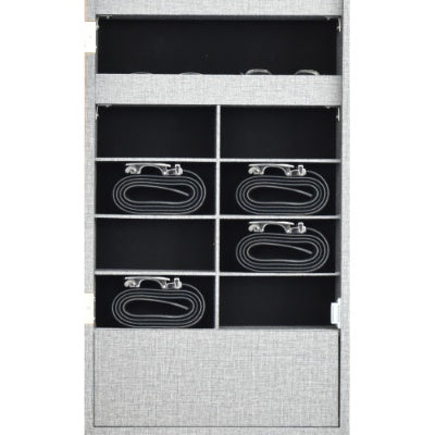 Fashion Simple Jewelry Storage Mirror Cabinet With LED Lights Can Be Hung On The Door Or Wall
