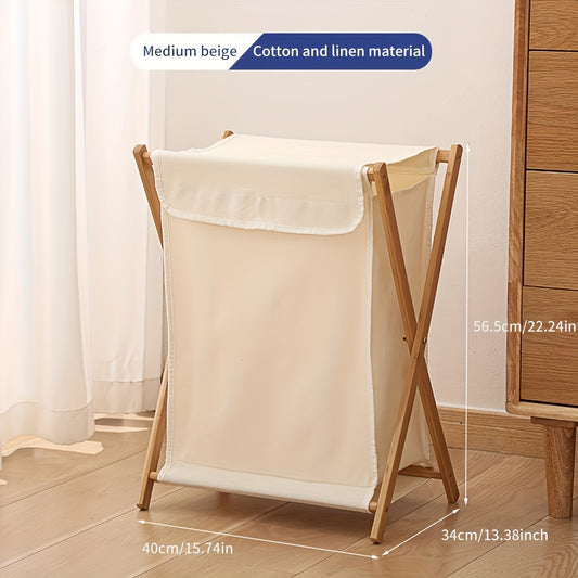 Collapsible Laundry Basket - Large-capacity Dirty Clothes Storage Multi-functional Fabric Basket, Suitable For Bathrooms Or Bedrooms