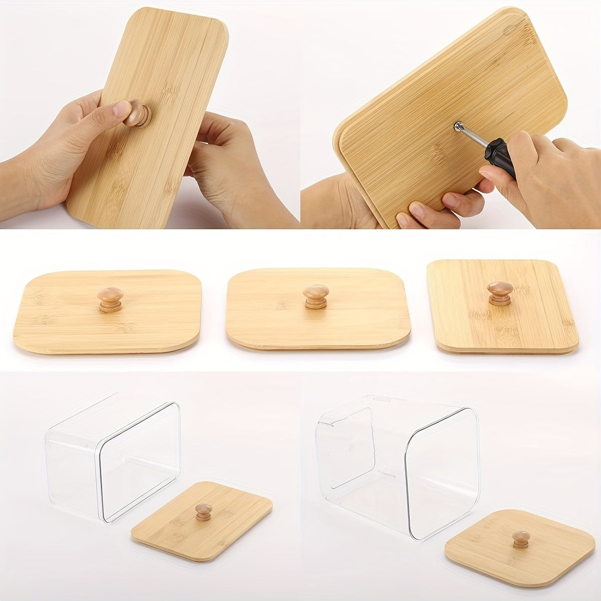 3-Pack Laundry Room Organization Storage Boxes, Clear Laundry Bead Containers And Dryer Sheet Holders Set With Lids And Labels For Detergent, Washing Powder, Dryer Balls, Laundry Beads