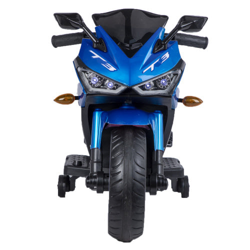 Ride On Blue Black Children's Motorcycle 12V
