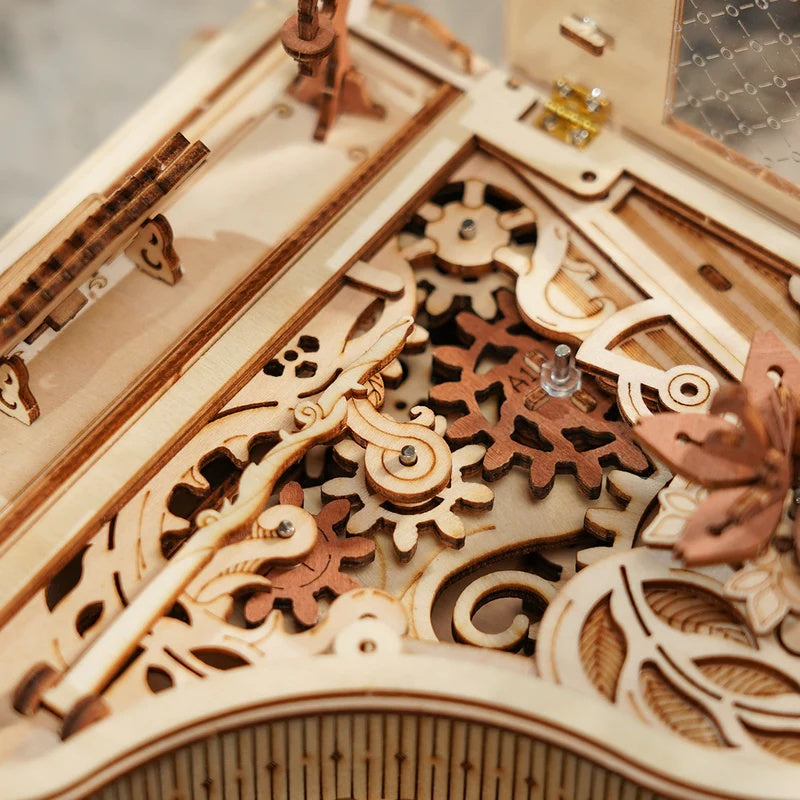 ROKR Magic Piano Mechanical Music Box 3D Wooden Puzzle